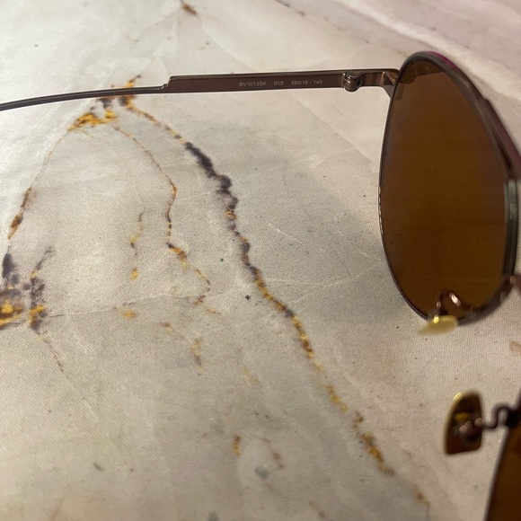 BOTTEGA VENETA BV1013SK 015 Sunglasses 59-16-145 Brown Nickel Plastic Women’s - Picture 7 of 7